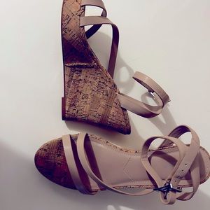 Charles wedge heel only worn once